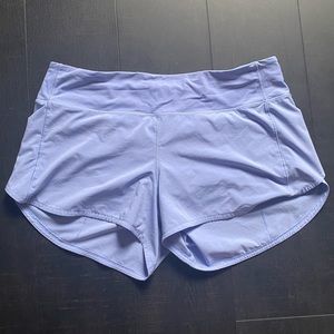 Rare periwinkle speed up lululemmon shorts size12